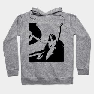 Woman with raised arms Hoodie